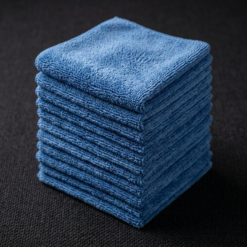 10-Pack Premium Microfiber Cleaning Cloths (30x30 cm) | Ultra-Absorbent & Scratch-Free