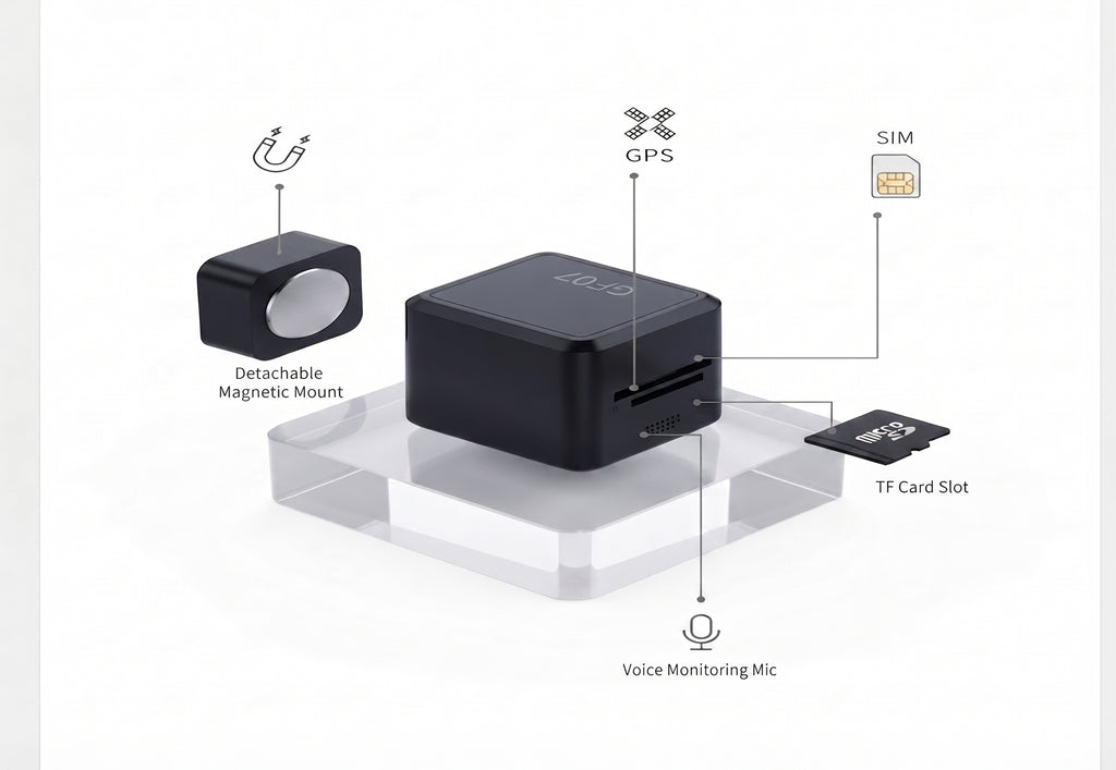 GF-07 Mini Magnetic GPS Tracker | Real-Time Vehicle & Asset Locator